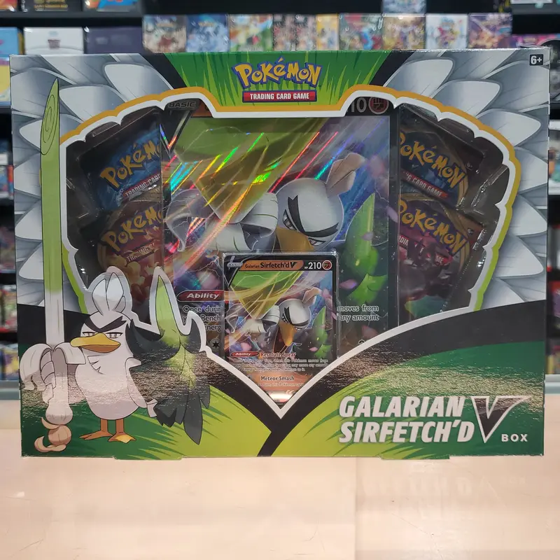 Pokémon Tcg: Sword & Shield: Darkness Ablaze - Galarian Sirfetch’D V Box 1