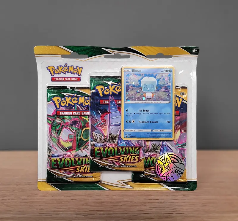 Pokémon Tcg: Sword & Shield: Evolving Skies - 3 Pack Blister (Eiscue) 1