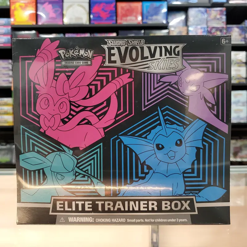 Pokémon Tcg: Sword & Shield: Evolving Skies - Elite Trainer Box (Glaceon/Vaporeon/Sylveon/Espeon) 1