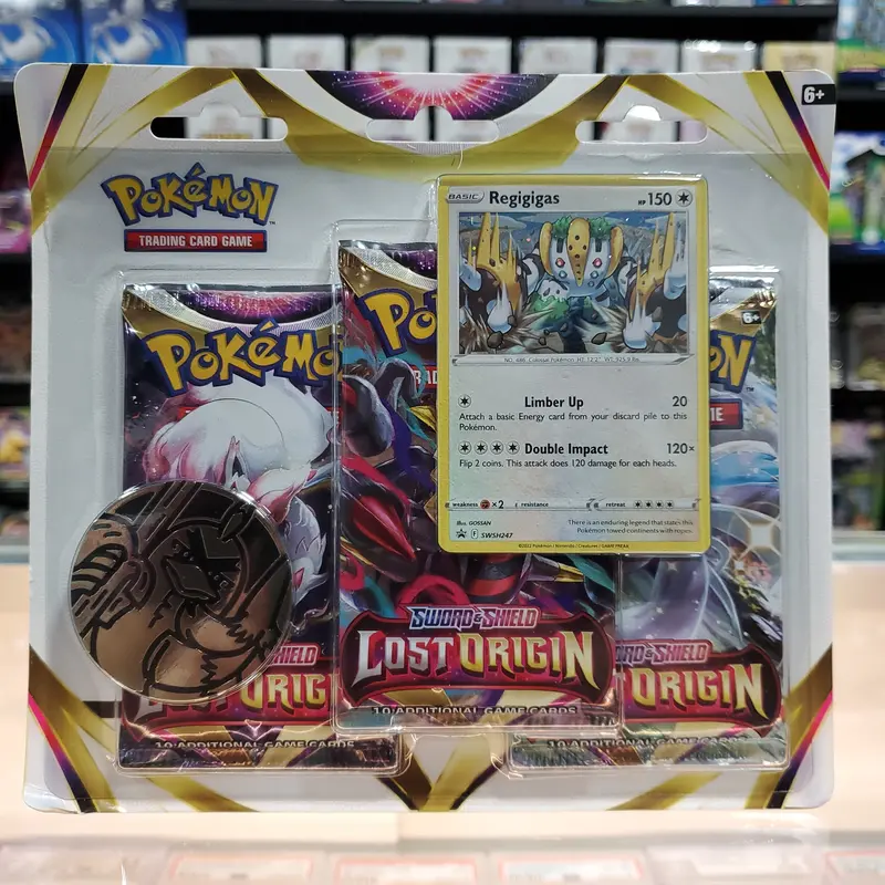 Pokémon Tcg: Sword & Shield: Lost Origin - 3-Pack Blister (Regigigas) 1