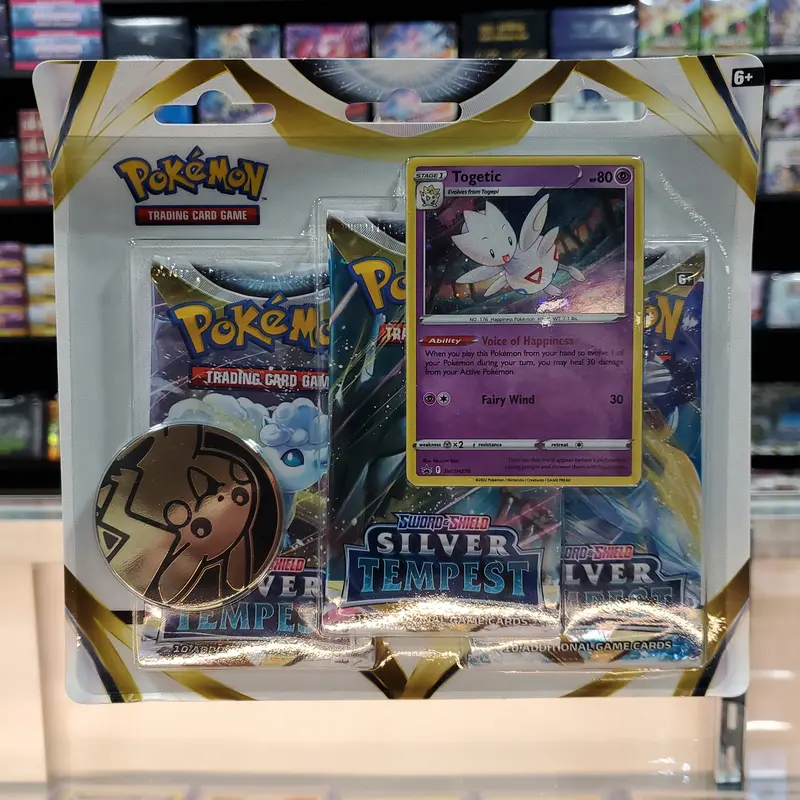 Pokémon Tcg: Sword & Shield: Silver Tempest - 3-Pack Blister (Togetic) 1