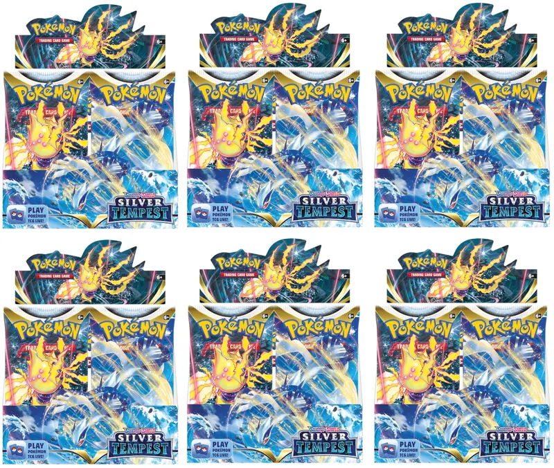 Pokémon Tcg: Sword & Shield: Silver Tempest - Booster Box Case Of 6 1