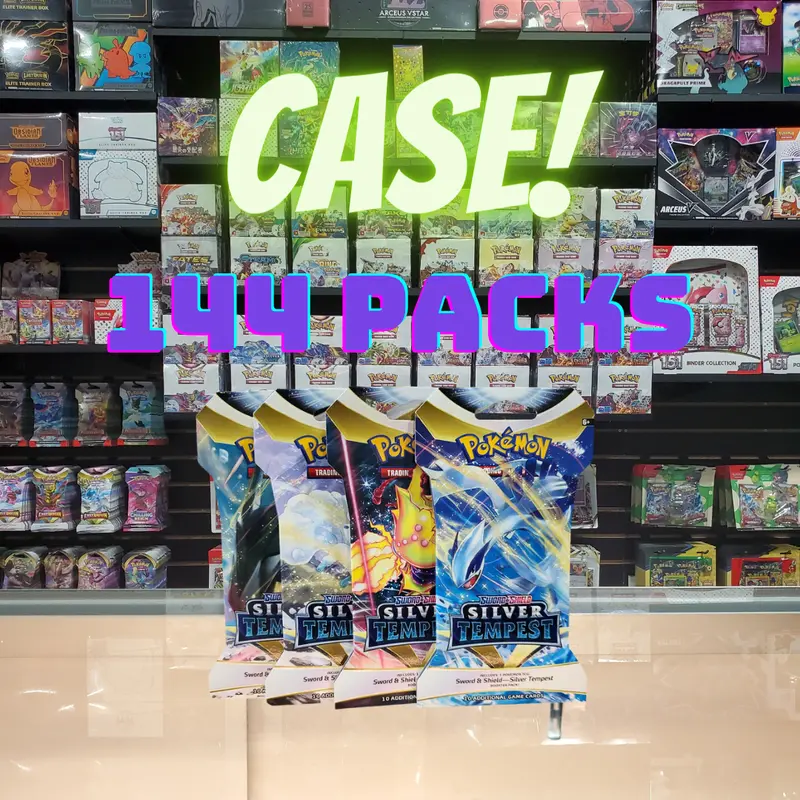Pokémon Tcg: Sword & Shield: Silver Tempest - Case (144) Sleeved Booster Packs 1
