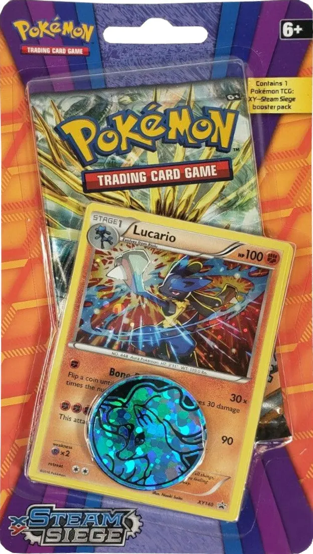Pokémon Tcg: Xy: Steam Siege - Checklane Blister (Lucario) 1