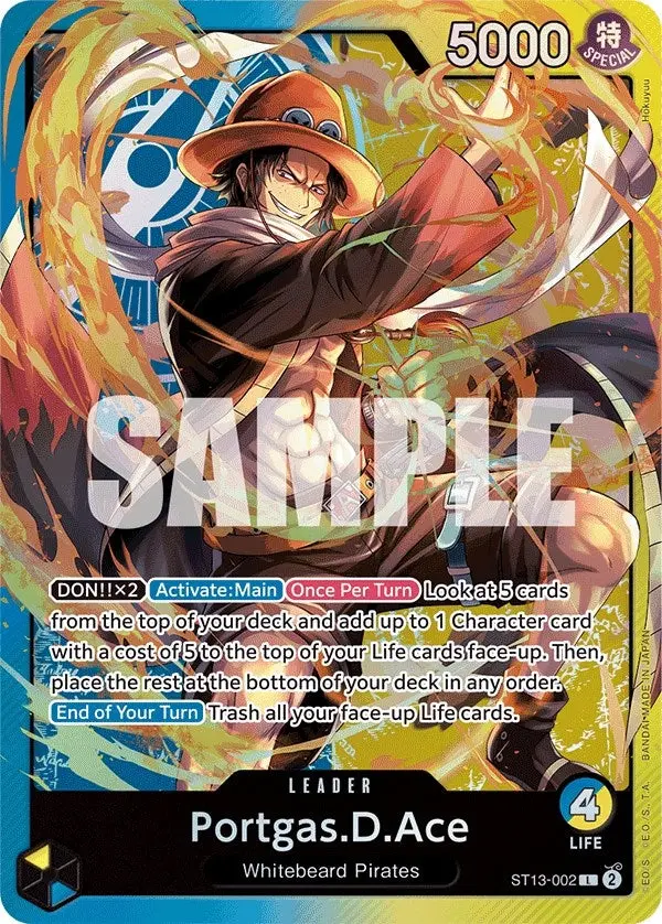 Portgas.D.Ace (002) (St13-002) (St-13) 1