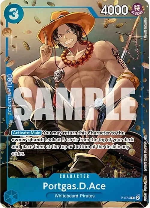 Portgas.D.Ace (Tin Pack Set Vol. 2) (P-074) (Op-Pr) 1