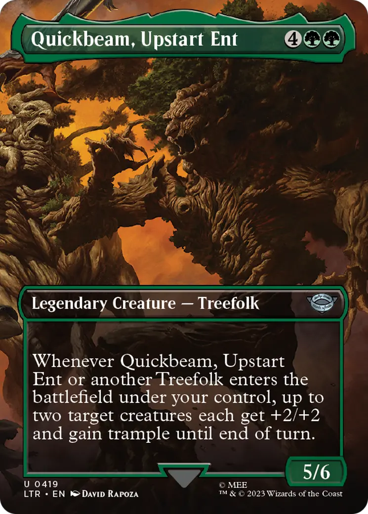 Quickbeam, Upstart Ent (Borderless Alternate Art) [The Lord Of The Rings: Tales Of Middle-Earth] 1