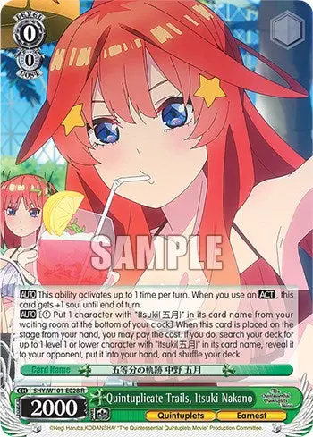 Quintuplicate Trails, Itsuki Nakano (5Hy/W101-E028 R) [The Quintessential Quintuplets Movie] 1