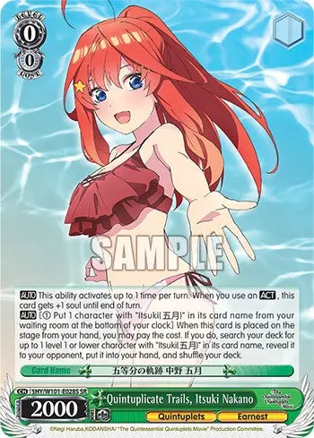 Quintuplicate Trails, Itsuki Nakano (5Hy/W101-E028s Sr) [The Quintessential Quintuplets Movie] 1