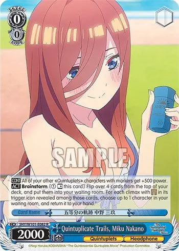 Quintuplicate Trails, Miku Nakano (5Hy/W101-E082 R) [The Quintessential Quintuplets Movie] 1