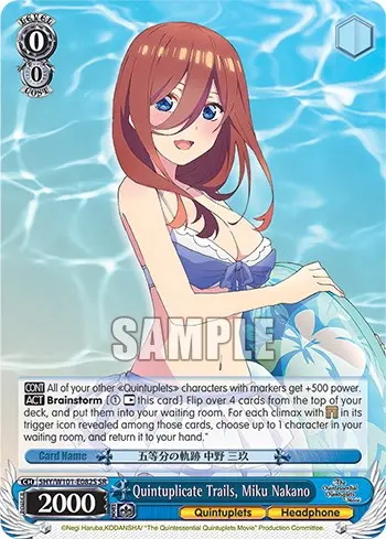Quintuplicate Trails, Miku Nakano (5Hy/W101-E082s Sr) [The Quintessential Quintuplets Movie] 1