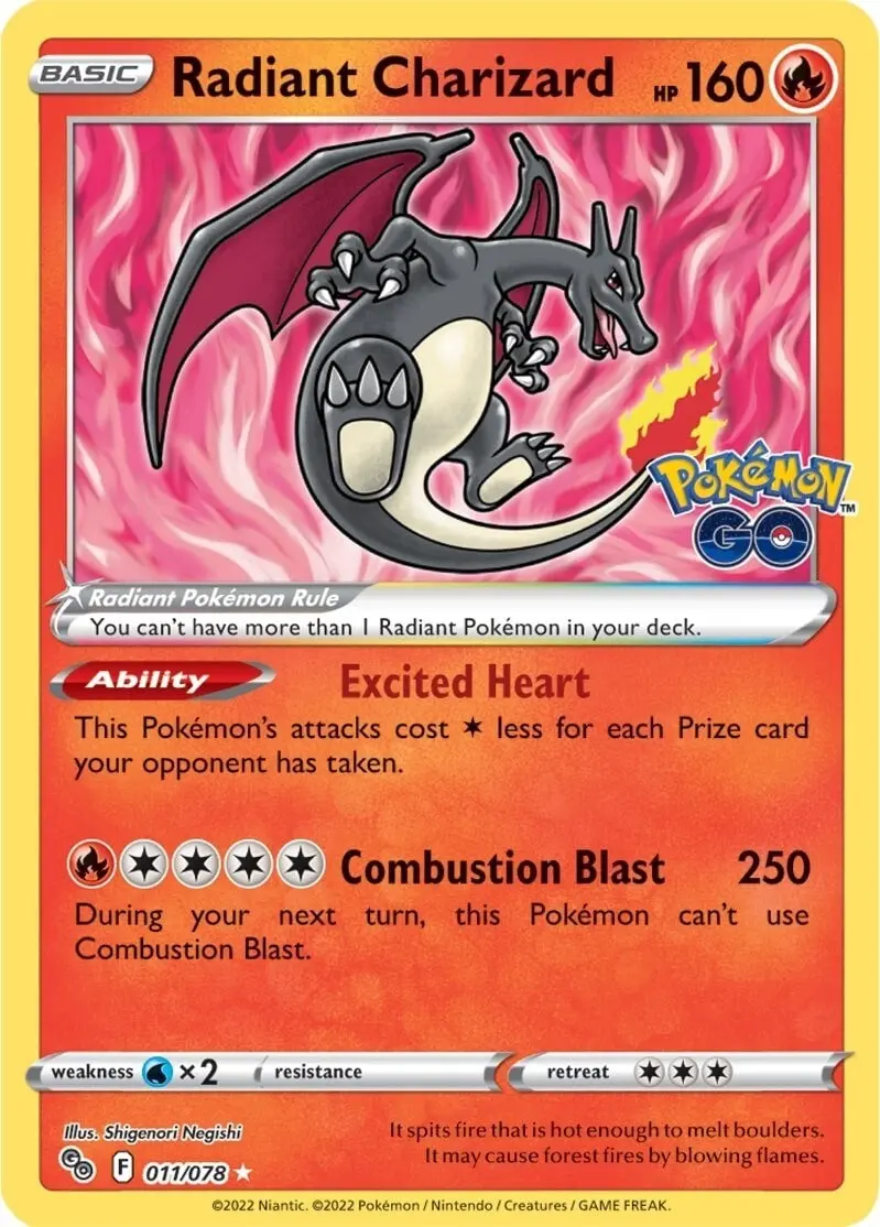 Radiant Charizard (011/078) (Pgo) 1