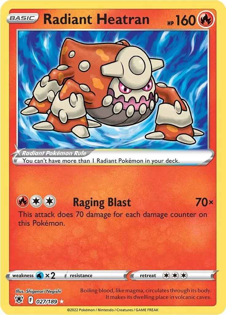 Radiant Heatran (027/189) (Swsh10) 1