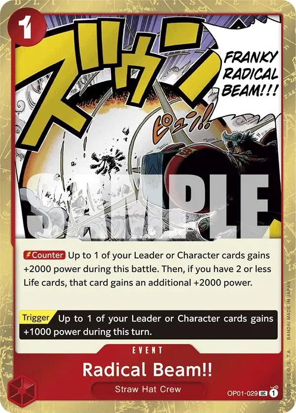 Radical Beam!! (Jolly Roger Foil) (Op01-029) (Prb-01) 1