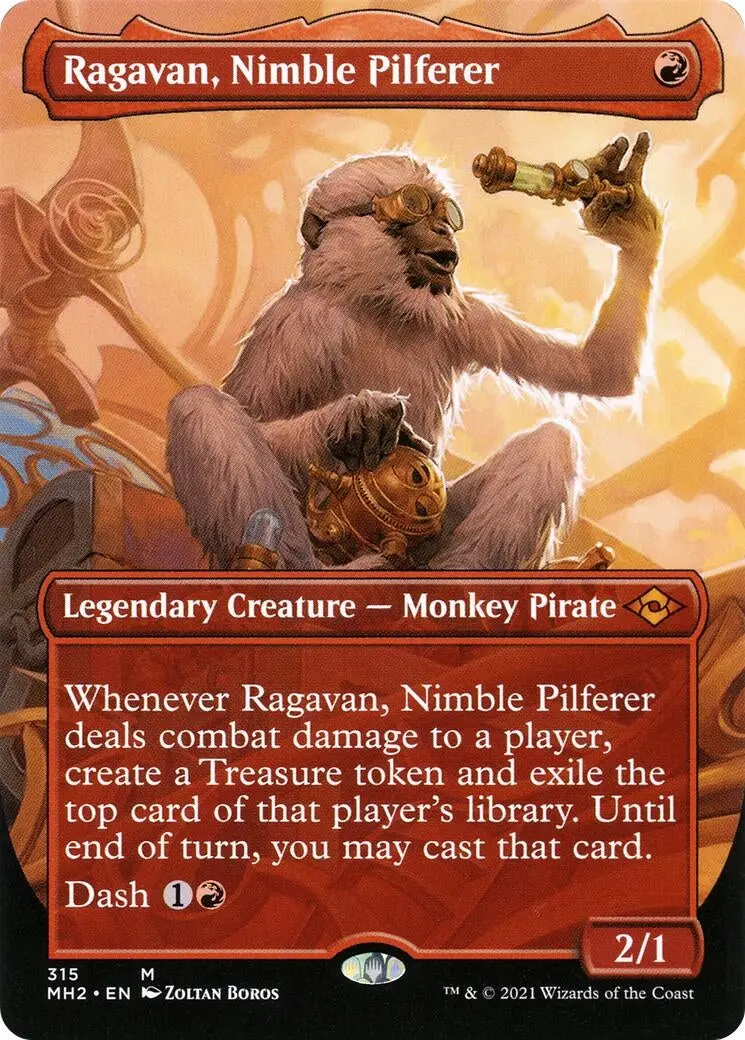 Ragavan, Nimble Pilferer (Borderless) (315) (Mh2) 1