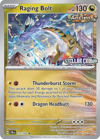 Raging Bolt (Cosmo Holo) (Best Buy) (111/142) (Mcap) 1