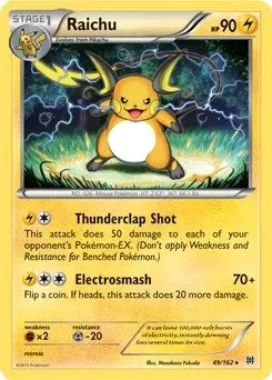 Raichu - 49/162 (Xy Breakthrough) (Cracked Ice Holo) (049/162) (Pr) 1