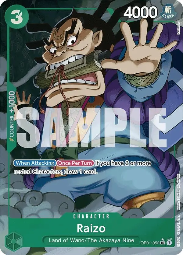 Raizo (Full Art) (Op01-052) (Prb-01) 1