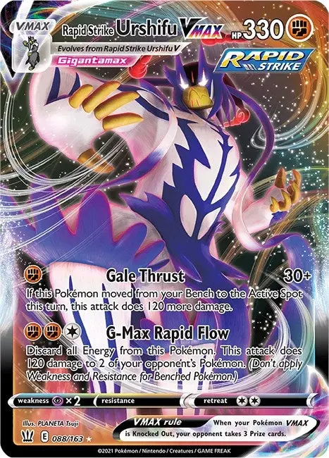 Rapid Strike Urshifu Vmax (088/163) (Swsh05) 1
