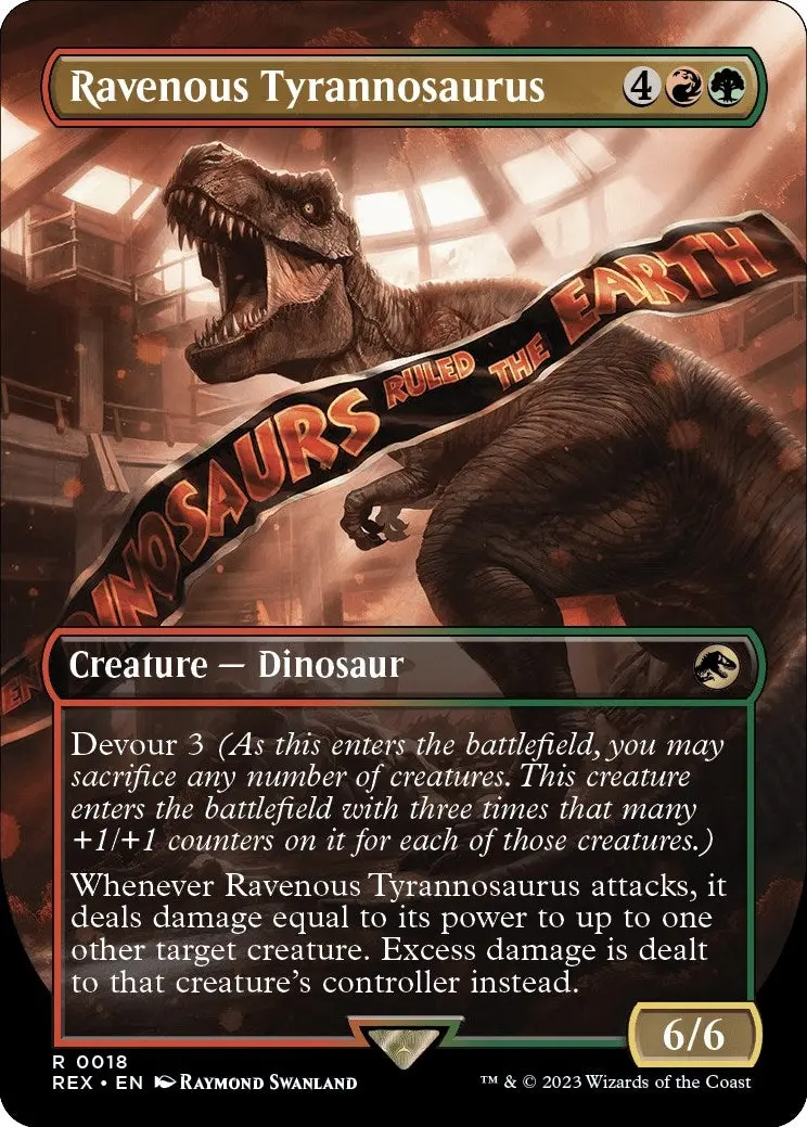 Ravenous Tyrannosaurus (Borderless) (18) (Rex) 1