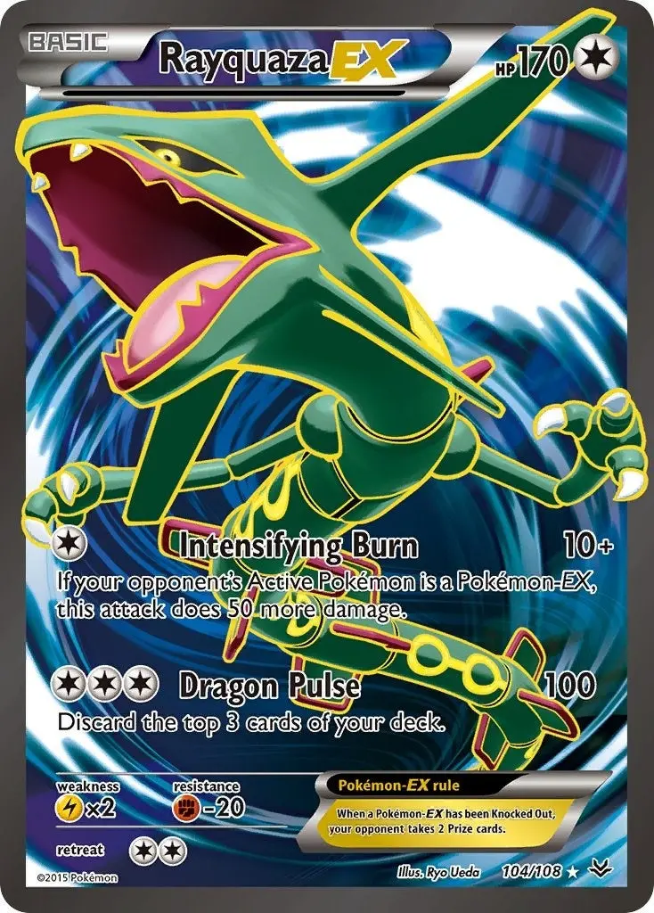 Rayquaza Ex (104 Full Art) (104/108) (Ros) 1