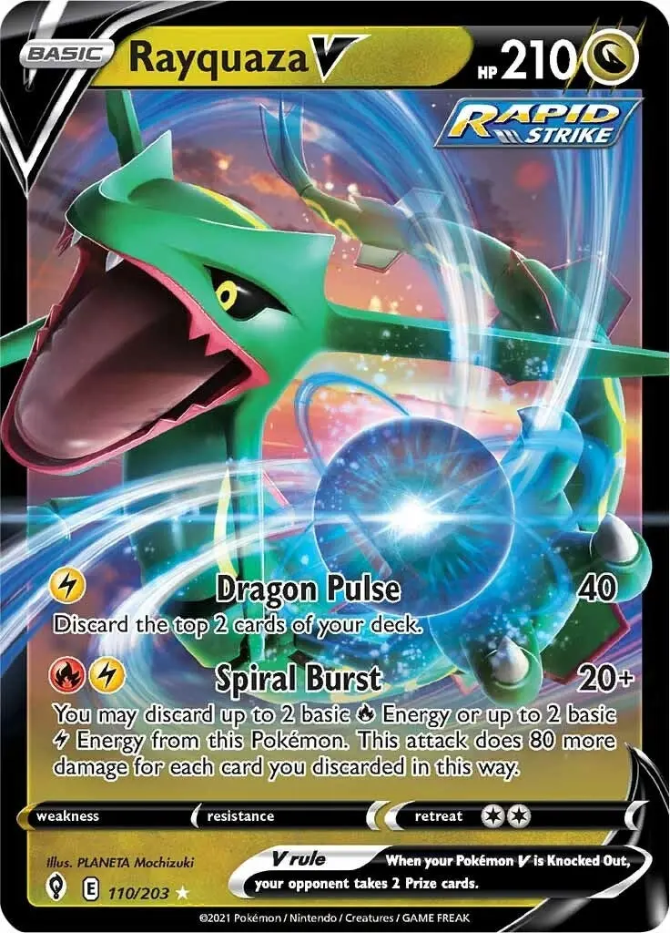 Rayquaza V (110/203) (Swsh07) 1