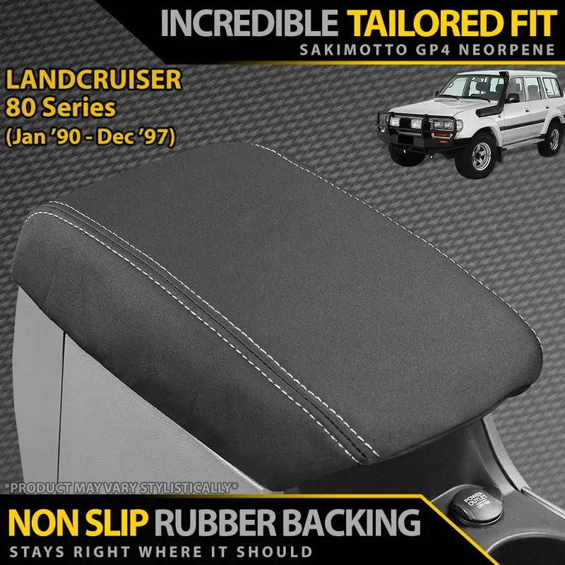 Razorback 4X4 Gp4 Standard Neoprene Console Lid Cover Suitable For A Toyota Landcruiser 80 Series (Made To Order) 1