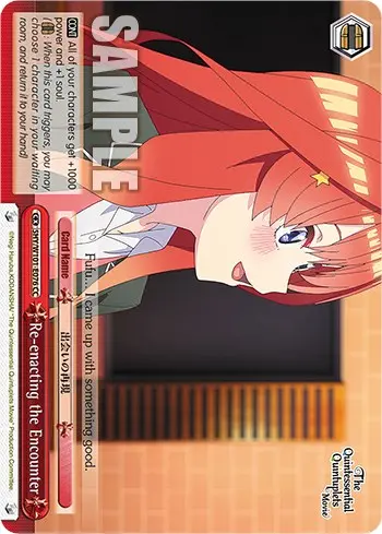 Re-Enacting The Encounter (5Hy/W101-E076 Cc) [The Quintessential Quintuplets Movie] 1