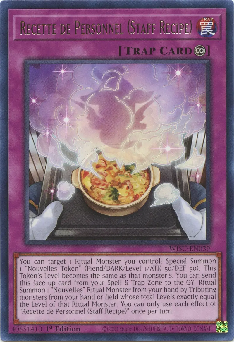 Recette De Personnel (Staff Recipe) [Wisu-En039] Rare 1