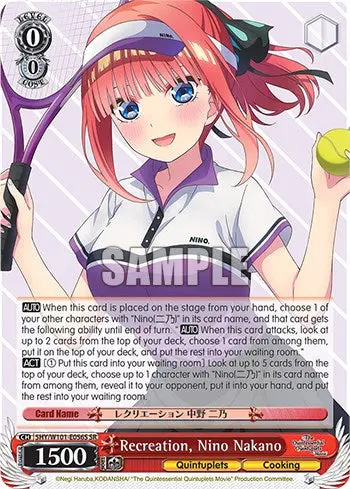 Recreation, Nino Nakano (5Hy/W101-E056s Sr) [The Quintessential Quintuplets Movie] 1