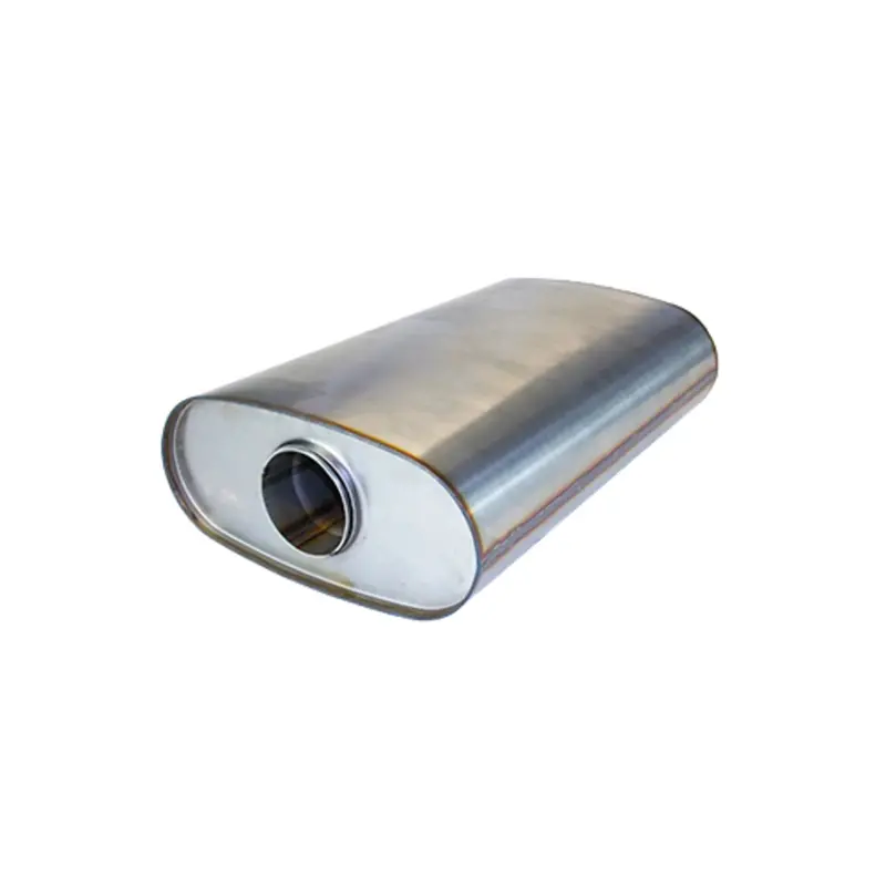 Redback  11 X 6 Oval 409 Tri Flow 3" Inlet 18" Long Offset / Centre 2