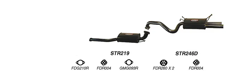 Redback Exhaust 2 1/2" Cat Back System For Ford Falcon (02/2008 - 12/2014) 1