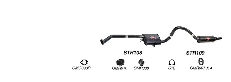 Redback Exhaust 2 1/2" Cat Back System For Holden Commodore (01/1988 - 2000) 1