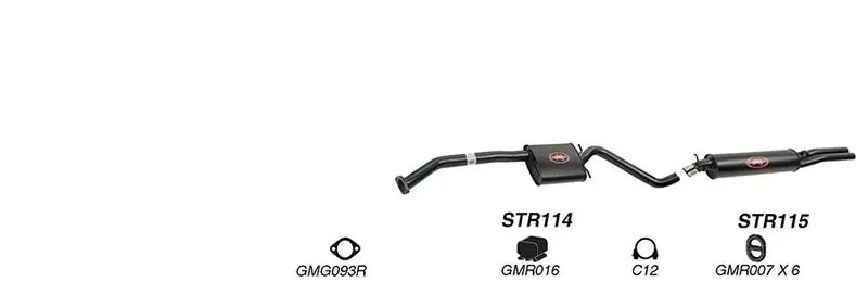 Redback Exhaust 2 1/2" Complete System For Holden Caprice (03/1990 - 1999),Statesman (03/1990 - 1999) 1