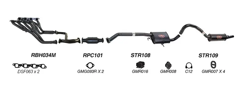 Redback Exhaust 2 1/2" Complete System  For Holden Commodore (04/1995 - 12/2000) 1