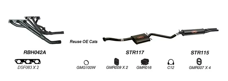 Redback Exhaust System For Holden Calais (04/1995 - 08/1997),Commodore (04/1995 - 1997) 1