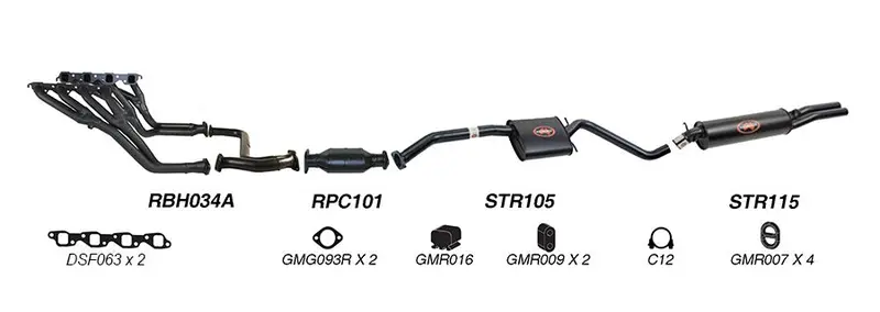 Redback Exhaust System For Holden Commodore (04/1995 - 1997),Calais (04/1995 - 09/1997) 1
