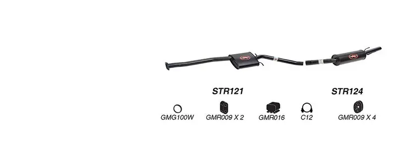 Redback Exhaust System For Holden Commodore (09/1997 - 08/2004),Statesman (06/1999 - 07/2004),Caprice (06/1999 - 07/2004) 1
