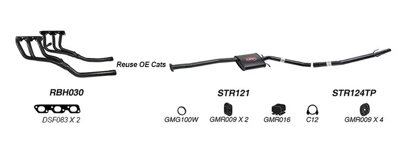 Redback Exhaust System For Holden Commodore 09/1997 - 2004 1