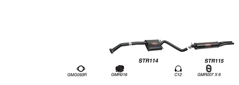 Redback Exhaust System For Holden Statesman (04/1990 - 1995),Caprice (03/1994 - 04/1995) 1