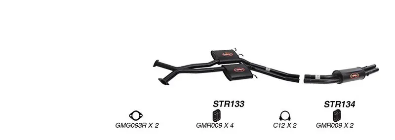 Redback Exhaust System For Hsv Maloo (03/2001 - 2007),Senator (09/1997 - 2000),Maloo R8 (03/2001 - 2007),Avalanche (01/2004 - 01/2006),Holden Commodore (09/1997 - 2007) 1