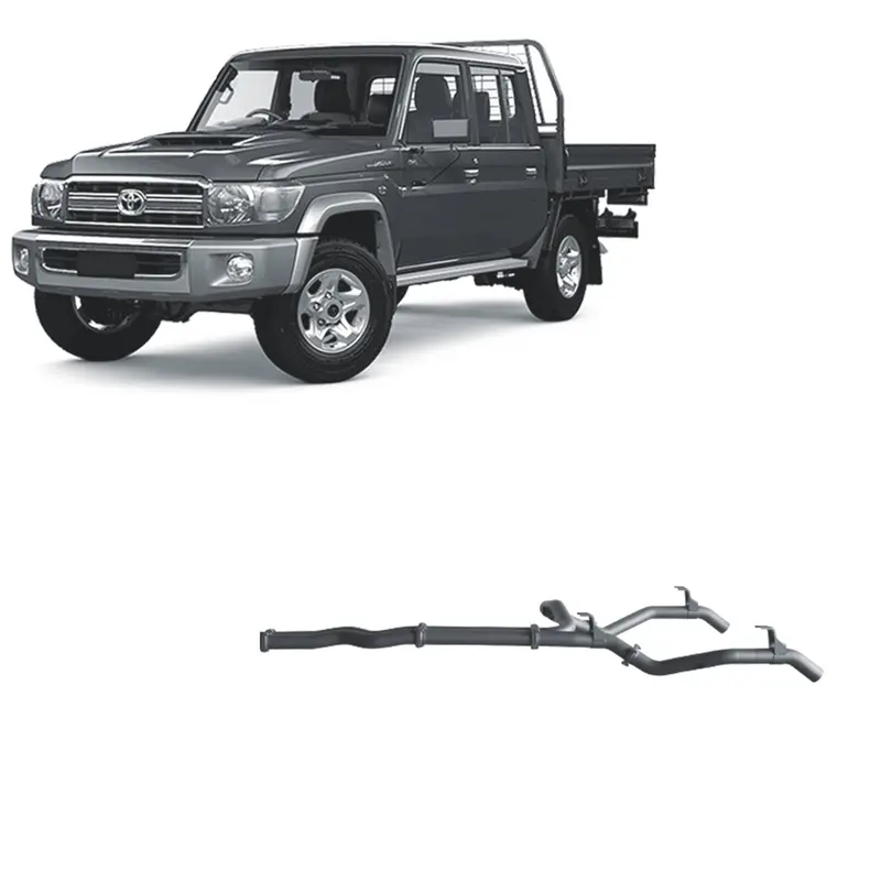 Redback Extreme Duty Twin Exhaust For Toyota Landcruiser 79 Series Single And Double Cab (11/2016 - On) 2