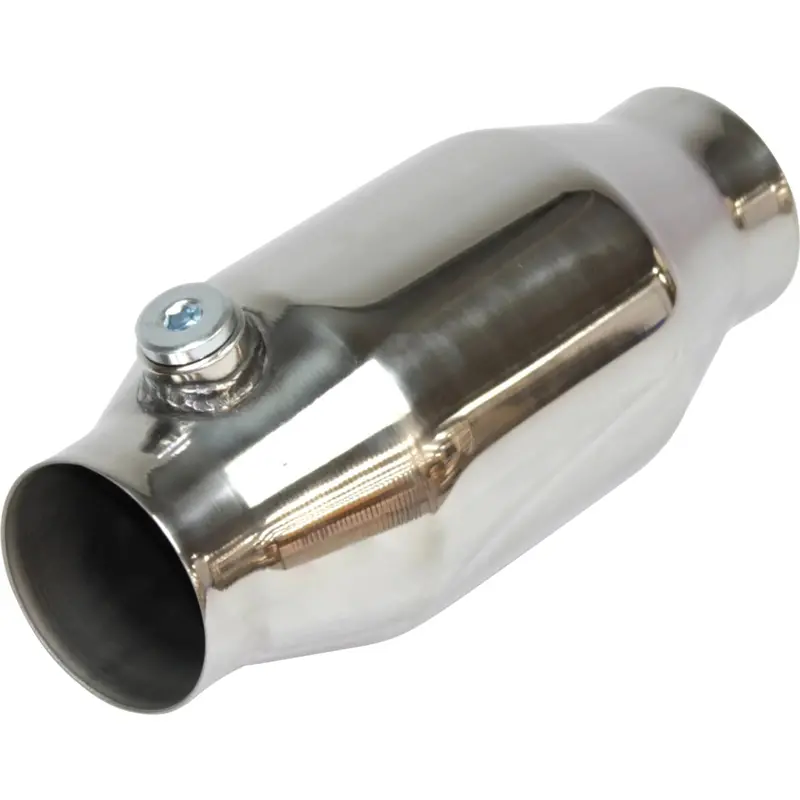 Redback High Flow Catalytic Converter Petrol Euro Ii, 2-1/4", Cpsi 50, Polished 1
