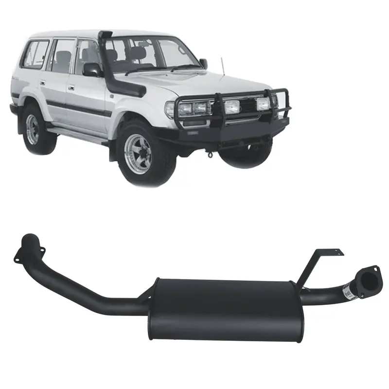 Redback Performance Centre Muffler Assembly For Toyota Landcruiser 80 Series Wagon 4.2L 1Hz & 4.5L Fz (01/1990 - 02/1998) 1