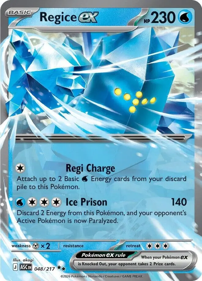 Regice Ex (048/217) (Asc) 1