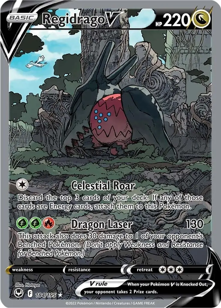 Regidrago V (Alternate Full Art) (184/195) (Swsh12) 1