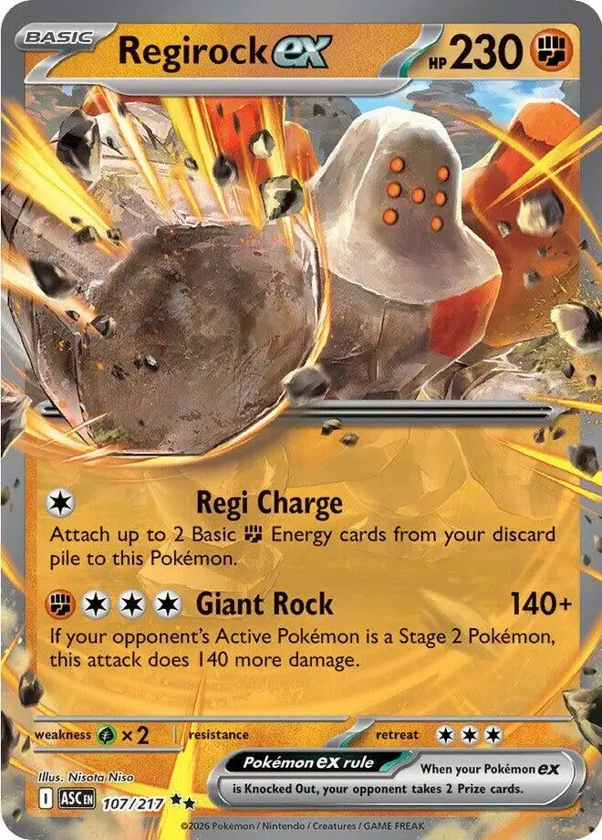 Regirock Ex (107/217) (Asc) 1