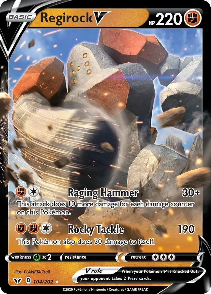 Regirock V (104/202) (Swsh01) 1