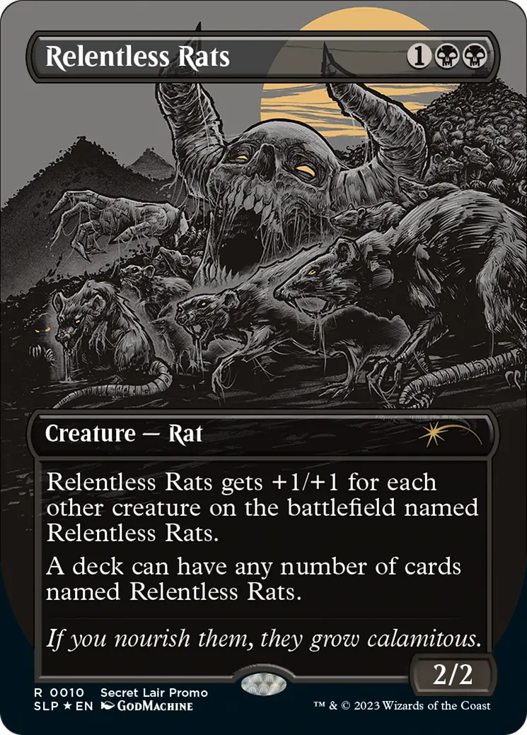 Relentless Rats (Borderless) [Secret Lair Showdown] 1
