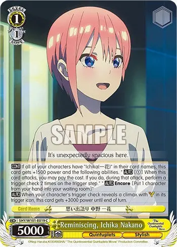 Reminiscing, Ichika Nakano (5Hy/W101-E019 C) [The Quintessential Quintuplets Movie] 1